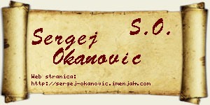 Sergej Okanović vizit kartica
